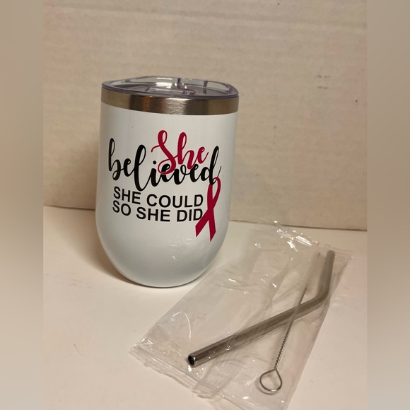 BRAND NEW - BREAST CANCER AWARENESS BUNDLE (TRAVEL MUG/KEYCHAIN/ZIPPER POUCH) - Picture 4 of 9